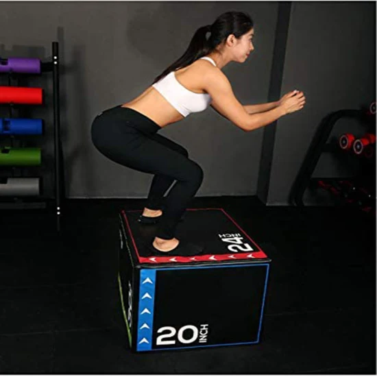 3-in-1-Weichschaum-Profi-Pylo-Sprungbox, 3-in-1-EPE-Schwersprunghocker, plyometrische Sprungbox, Bodybuilding-Fitnessgeräte, Plyo-Box für Sprungübungen